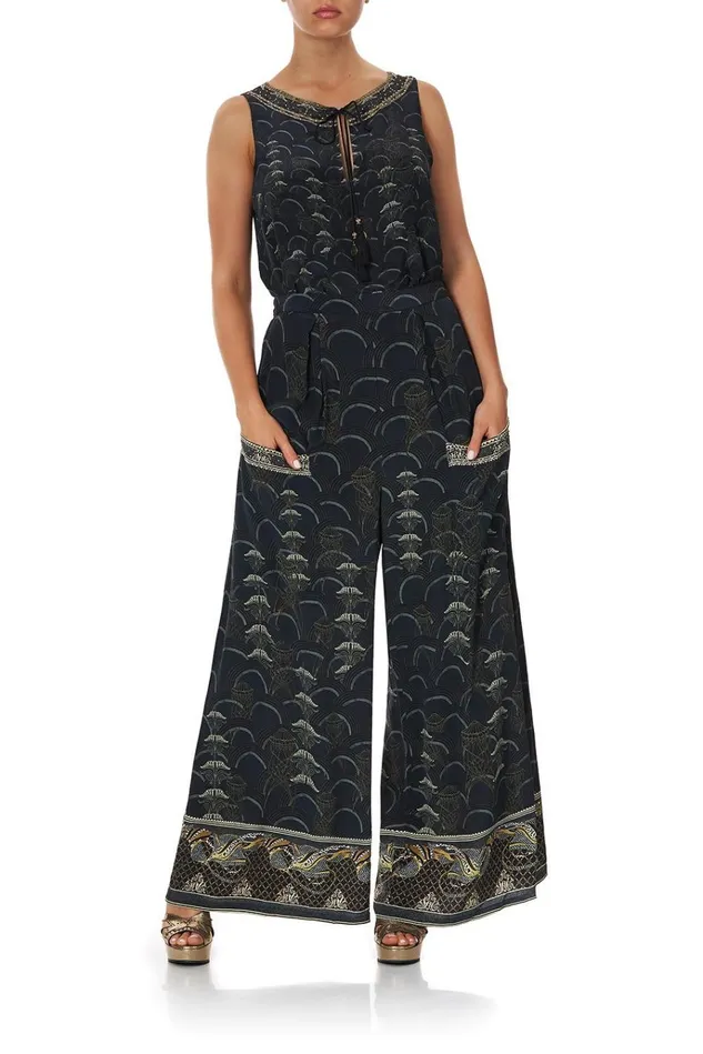 Camilla Trousers and Leggings Women Wide Leg Trouser With Front Pockets Wise Wings