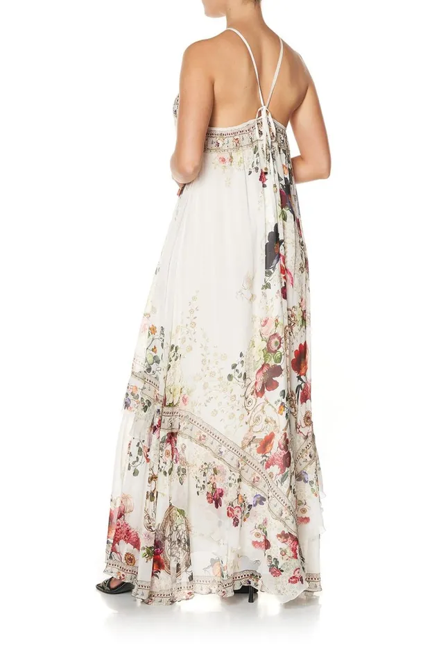 Camilla Wedding Guest Dresses Women Keyhole Neck Long Dress Fairy Godmother