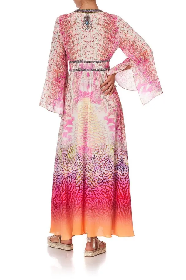 Camilla Wedding Guest Dresses Women Kimono Sleeve Dress With Shirring Detail Serpentine Dreams