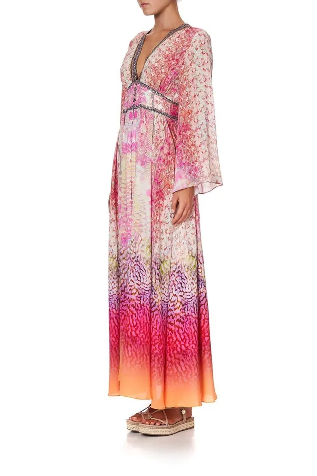 Camilla Wedding Guest Dresses Women Kimono Sleeve Dress With Shirring Detail Serpentine Dreams