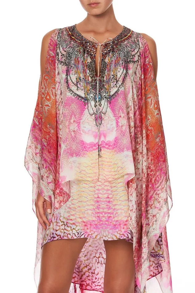 Camilla Wedding Guest Dresses Women Long Sheer Overlay Dress Serpentine Dreams