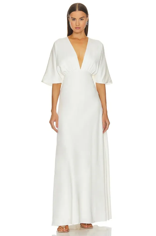 Camille Gown White Women Lovers and Friends Dresses