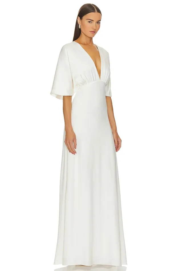 Camille Gown White Women Lovers and Friends Dresses