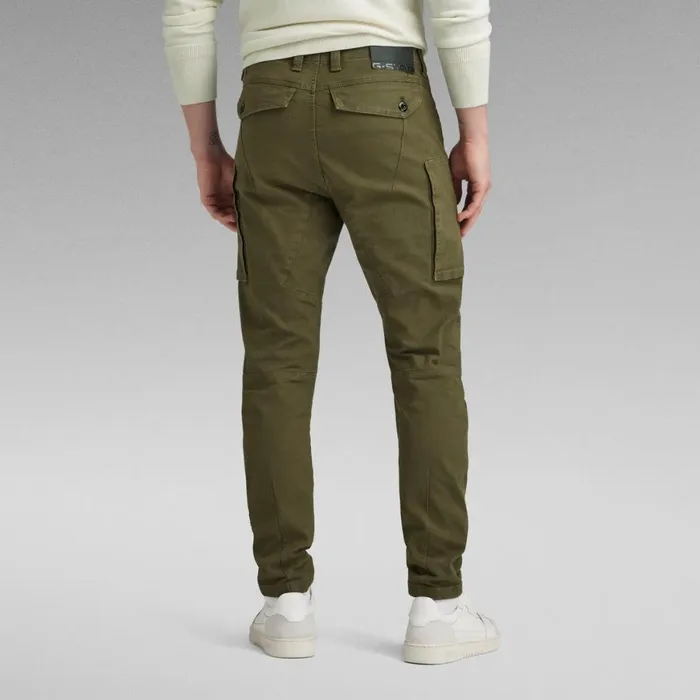 Cargos and Chinos Men GStar RAW Zip Pocket 3D Skinny Cargo Pants Dark Olive