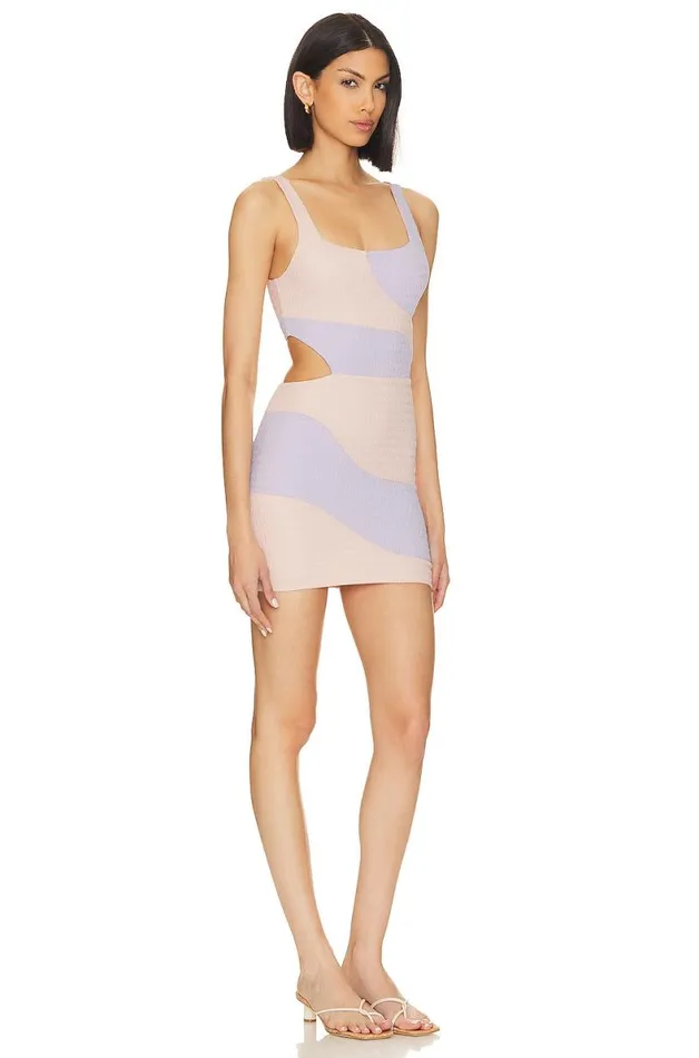 Catcha Wave Mini Dress Pink and Lilac Women Lovers and Friends Dresses