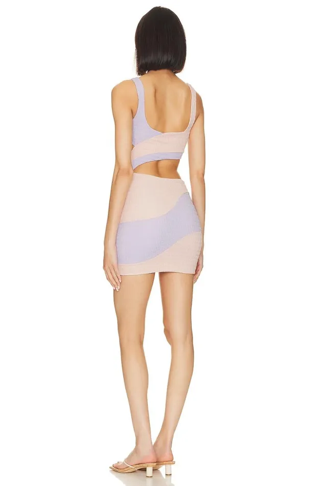 Catcha Wave Mini Dress Pink and Lilac Women Lovers and Friends Dresses