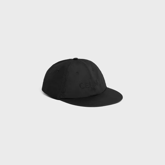 Celine Skate Cap In Lightweight Nylon Black Men CELINE HATS AND SOFT ACCESSORIES Celine Skate Cap In Lightweight Nylon Black Men CELINE HATS AND SOFT ACCESSORIES