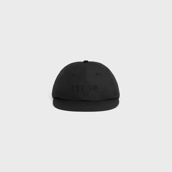 Celine Skate Cap In Lightweight Nylon Black Men CELINE HATS AND SOFT ACCESSORIES