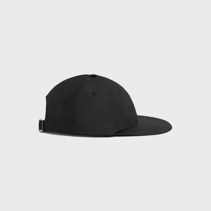 Celine Skate Cap In Lightweight Nylon Black Men CELINE HATS AND SOFT ACCESSORIES