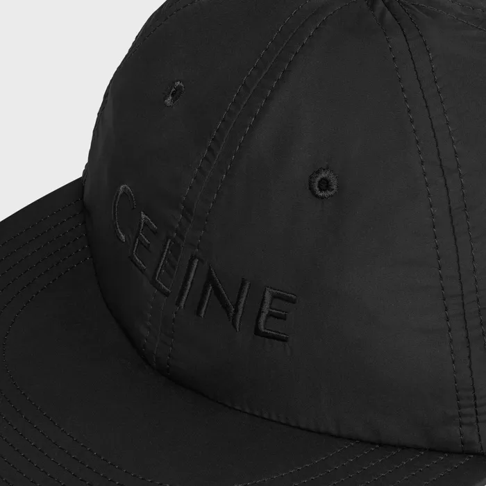 Celine Skate Cap In Lightweight Nylon Black Men CELINE HATS AND SOFT ACCESSORIES