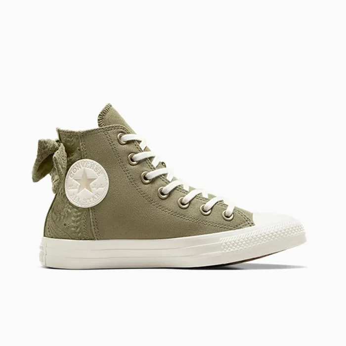 Converse High Top Chuck Taylor All Star Bow Mossy Sloth Greenegretlight Gold 8211 Women Converse High Top Chuck Taylor All Star Bow Mossy Sloth Greenegretlight Gold 8211 Women