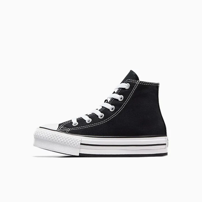 Converse High Top Chuck Taylor All Star EVA Lift Platform Blackwhiteblack 8211 Kids