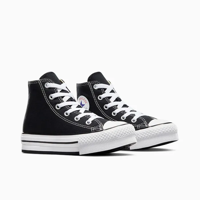 Converse High Top Chuck Taylor All Star EVA Lift Platform Blackwhiteblack 8211 Kids