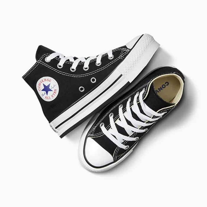 Converse High Top Chuck Taylor All Star EVA Lift Platform Blackwhiteblack 8211 Kids