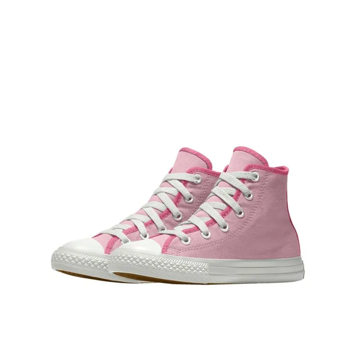 Converse High Top Custom Chuck Taylor All Star By You Sunrise Pink 8211 Kids