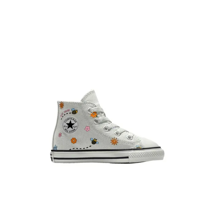 Converse High Top Custom Chuck Taylor All Star By You White Flowers 8211 Kids