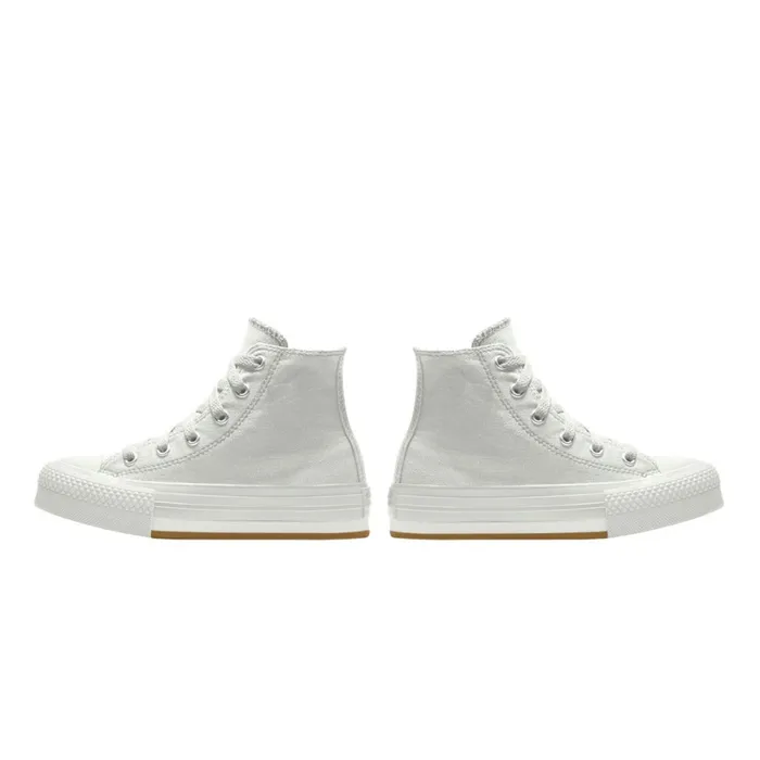 Converse High Top Custom Chuck Taylor All Star EVA Lift Platform By You Blank Canvas 8211 KidsWomen