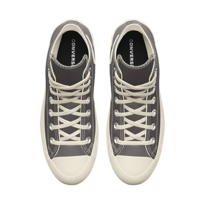 Converse High Top Custom Chuck Taylor All Star Lugged Platform Leather By You Coffee Nut 8211 Women