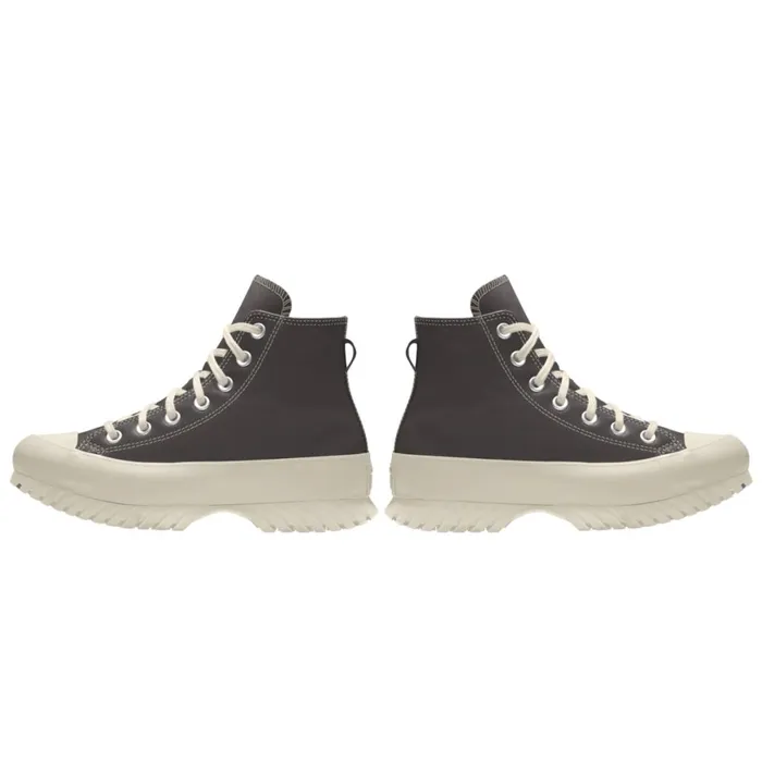 Converse High Top Custom Chuck Taylor All Star Lugged Platform Leather By You Coffee Nut 8211 Women