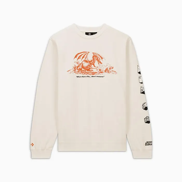 Converse Jackets and Sweatshirts Converse X Dungeons and Dragons Crewneck TShirt Egret 8211 MenWomen Converse Jackets and Sweatshirts Converse X Dungeons and Dragons Crewneck TShirt Egret 8211 MenWomen