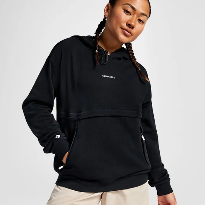Converse Jackets and Sweatshirts Wordmark Pullover Hoodie Converse Black 8211 Women Converse Jackets and Sweatshirts Wordmark Pullover Hoodie Converse Black 8211 Women