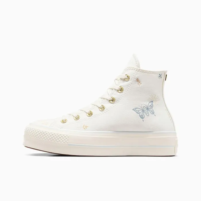 Converse Lift Platforms Chuck Taylor All Star Lift Platform Tiny Tattoos Vintage Whitecocoon Blue 8211 Women