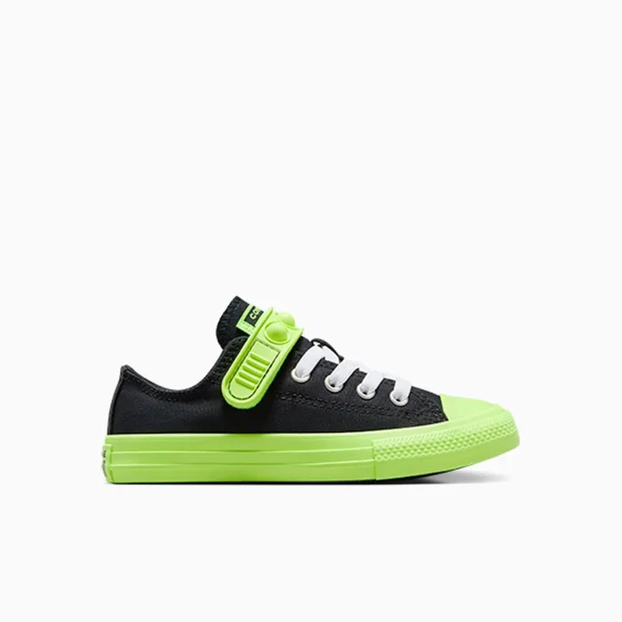 Converse Low Top Chuck Taylor All Star Bubble Strap EasyOn Hyper Brights Blackslime Lightwhite 8211 Kids Converse Low Top Chuck Taylor All Star Bubble Strap EasyOn Hyper Brights Blackslime Lightwhite 8211 Kids
