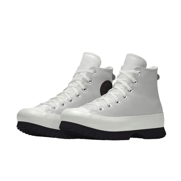 Converse Platforms Custom Chuck Taylor All Star Lugged Platform Leather By You Fossilized 8211 Women