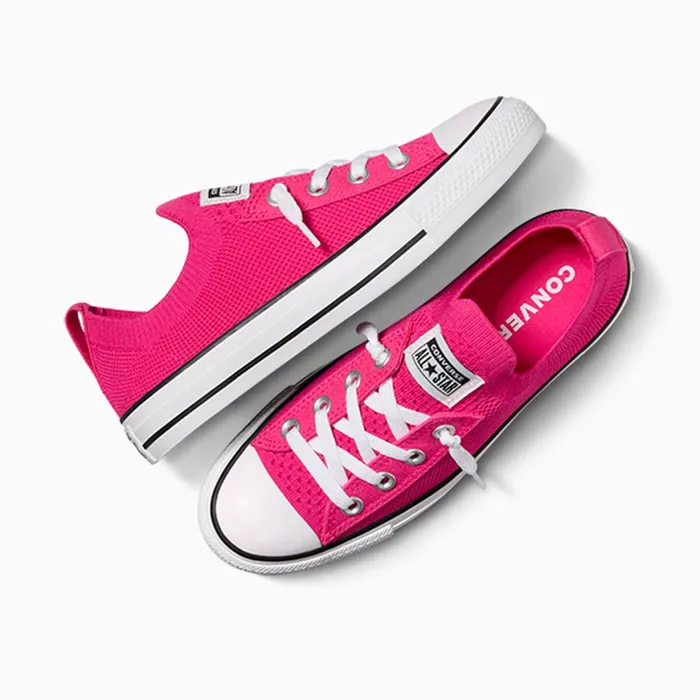 Converse SlipOns Chuck Taylor All Star Shoreline Knit Slip Chaos Fushiawhiteblack 8211 Women