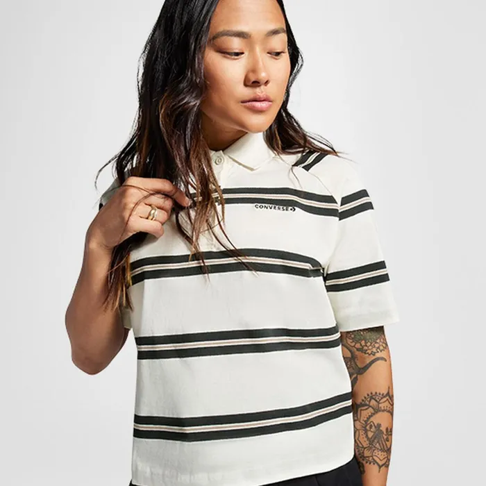 Converse Tops and Shirts Marquis ShortSleeve Polo Converse Egret 8211 Women