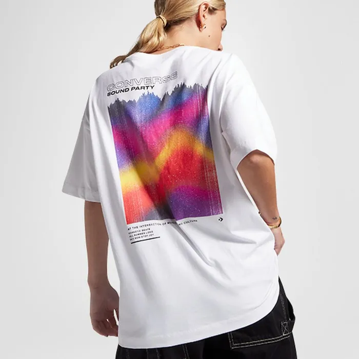 Converse Tops and Shirts Soundwaves TShirt White 8211 Women