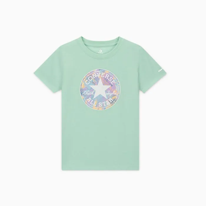 Converse Tops and TShirts Floral Chuck Taylor Patch TShirt Sticky Aloe Green 8211 Kids Converse Tops and TShirts Floral Chuck Taylor Patch TShirt Sticky Aloe Green 8211 Kids