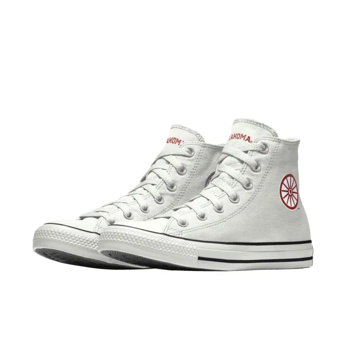 Converse Wide Width Chuck Taylor All Star Oklahoma University High Top Selected Color White 8211 WomenMen