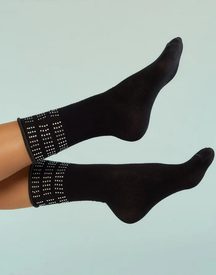Crystal Sport Socks 8211 Black Women Cynthia Rowley Accessories