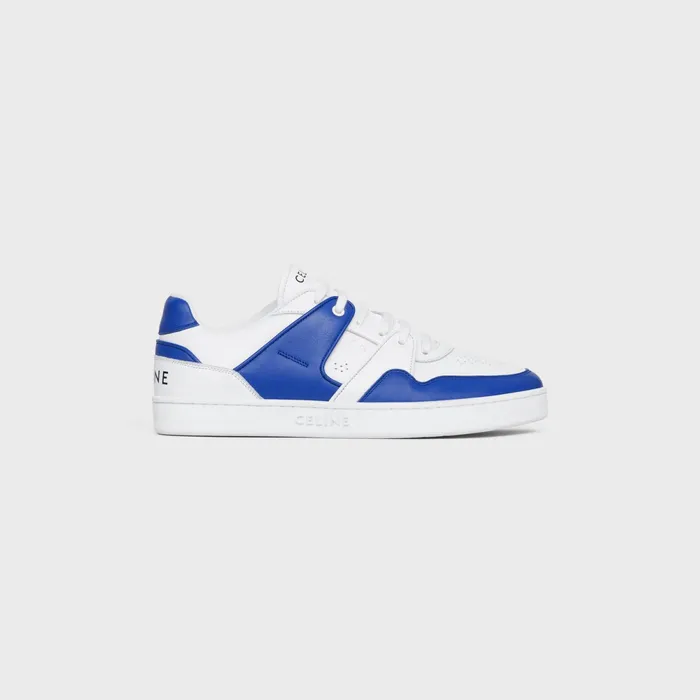 Ct04 Celine Trainer Low LaceUp Sneaker In Calfskin Optic Whiteblue Men CELINE SNEAKERS Ct04 Celine Trainer Low LaceUp Sneaker In Calfskin Optic Whiteblue Men CELINE SNEAKERS