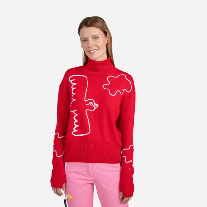 Damen Sweatshirts Und Pullover Rossignol Damenpullover Mit Rollkragen JCC Red300 Damen Sweatshirts Und Pullover Rossignol Damenpullover Mit Rollkragen JCC Red300