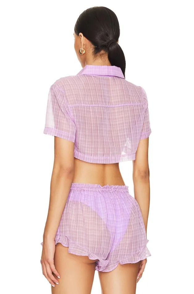 Daydreamer Crop Top Lilac Women Lovers and Friends Tops