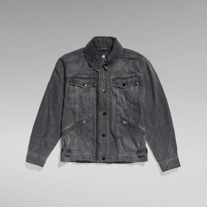 Denim Jackets MenWomen GStar RAW Unisex Flight Combat Jacket Worn In Tin