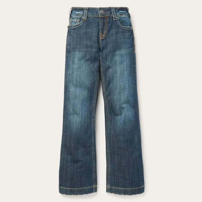 Denim Women Stetson 214 City Trouser Jeans In Medium Wash Blue