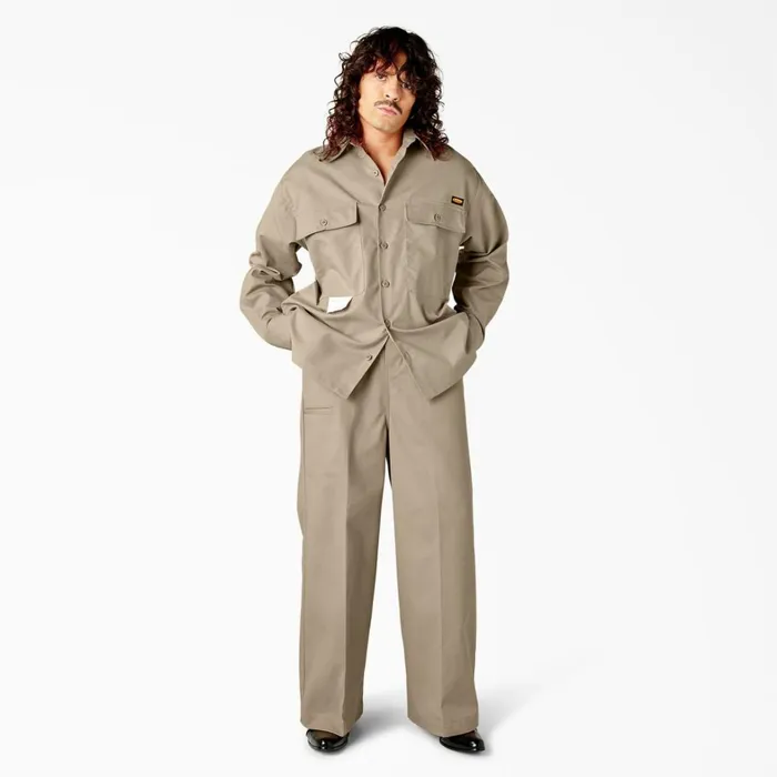 Dickies Button Up Dickies X Willy Chavarria Long Sleeve Work Shirt Desert Sand Desert Sand ds 8211 Men Dickies Button Up Dickies X Willy Chavarria Long Sleeve Work Shirt Desert Sand Desert Sand ds 8211 Men