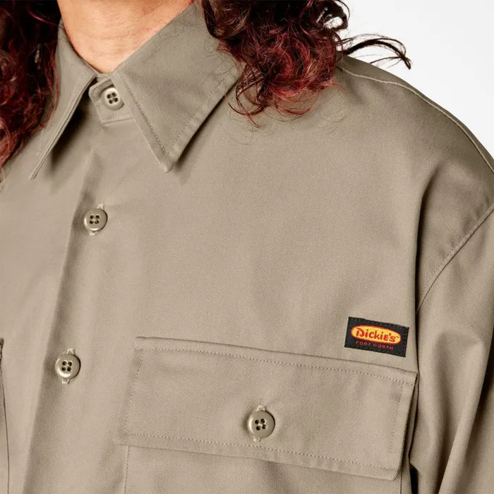 Dickies Button Up Dickies X Willy Chavarria Long Sleeve Work Shirt Desert Sand Desert Sand ds 8211 Men Dickies Button Up Dickies X Willy Chavarria Long Sleeve Work Shirt Desert Sand Desert Sand ds 8211 Men