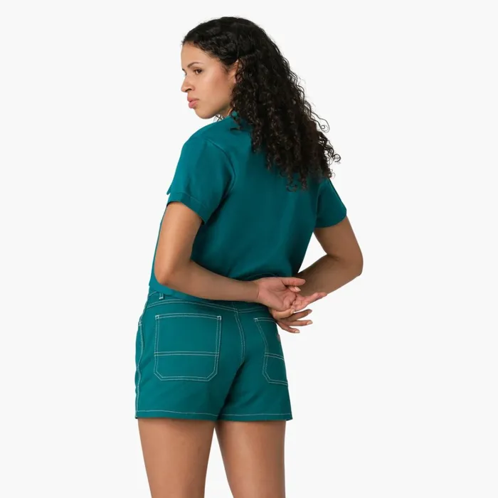 Dickies Button Up Women039s Cropped Work Shirt Deep Lake Deep Lake dl2 8211 Women Dickies Button Up Women039s Cropped Work Shirt Deep Lake Deep Lake dl2 8211 Women