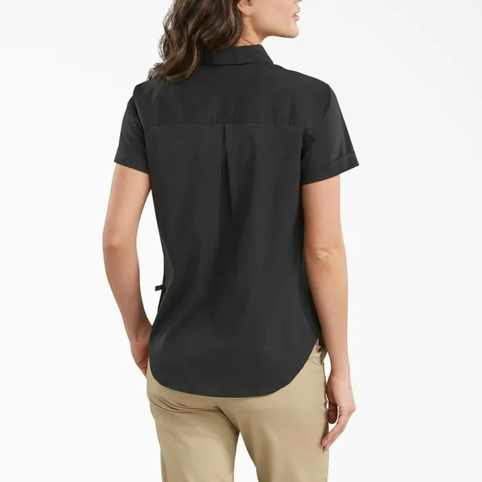 Dickies Button Up Womens ButtonUp Shirt Black Black bk 8211 Women Dickies Button Up Womens ButtonUp Shirt Black Black bk 8211 Women