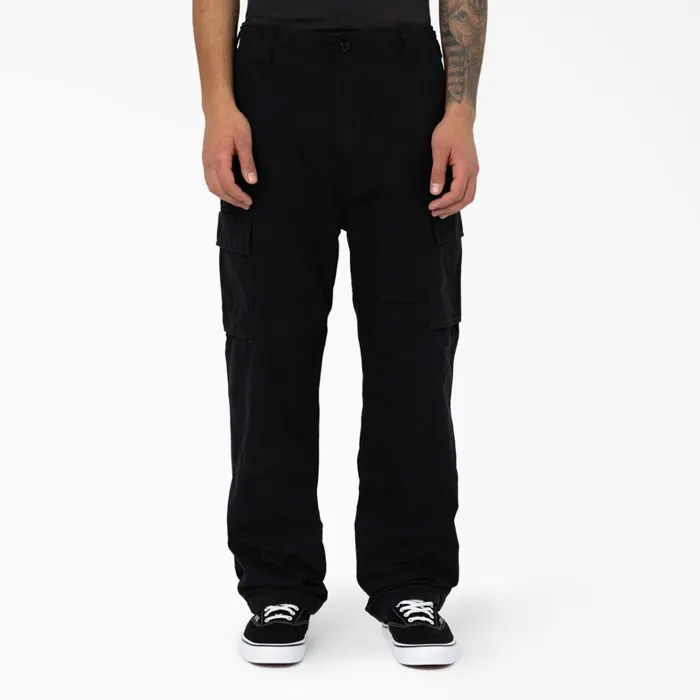 Dickies Cargo Eagle Bend Relaxed Fit Double Knee Cargo Pants Black Black bkx 8211 Men Dickies Cargo Eagle Bend Relaxed Fit Double Knee Cargo Pants Black Black bkx 8211 Men