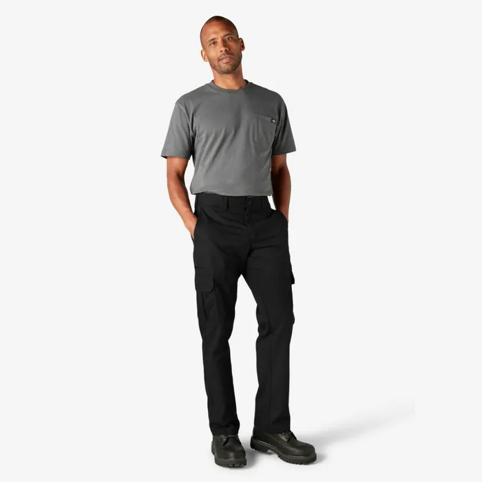 Dickies Cargo FLEX Regular Fit Cargo Pants Black Black bk 8211 Men Dickies Cargo FLEX Regular Fit Cargo Pants Black Black bk 8211 Men