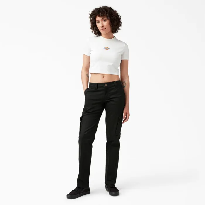 Dickies Cargo Women039s FLEX Relaxed Fit Cargo Pants Black Black bk 8211 Women Dickies Cargo Women039s FLEX Relaxed Fit Cargo Pants Black Black bk 8211 Women