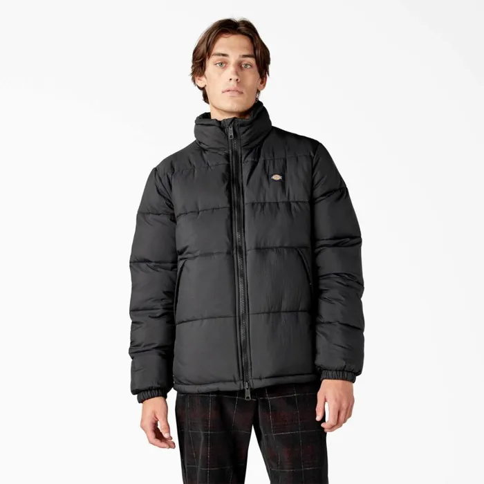 Dickies Coats and Jackets Waldenburg Puffer Jacket Black Black bkx 8211 Men
