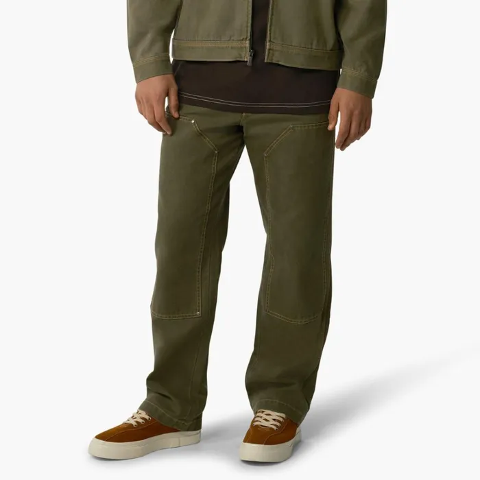 Dickies Double Knee Relaxed Fit Contrast Stitch Double Knee Duck Pants Stonewashed Military Green Stonewashed Military Green smw 8211 Men Dickies Double Knee Relaxed Fit Contrast Stitch Double Knee Duck Pants Stonewashed Military Green Stonewashed Military Green smw 8211 Men