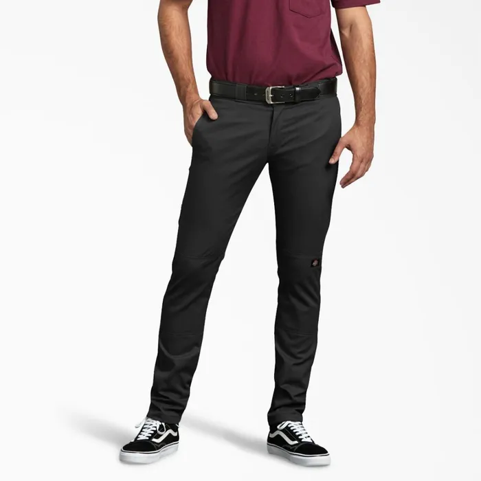 Dickies Double Knee Skinny Fit Double Knee Work Pants Black Black bk 8211 Men Dickies Double Knee Skinny Fit Double Knee Work Pants Black Black bk 8211 Men
