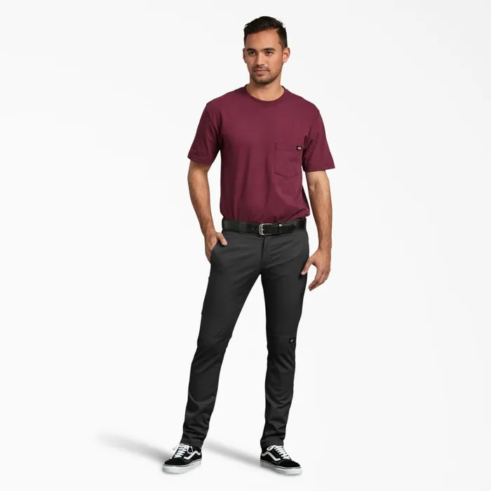 Dickies Double Knee Skinny Fit Double Knee Work Pants Black Black bk 8211 Men Dickies Double Knee Skinny Fit Double Knee Work Pants Black Black bk 8211 Men
